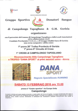 13 Febbraio 2016 – Campolongo Cross