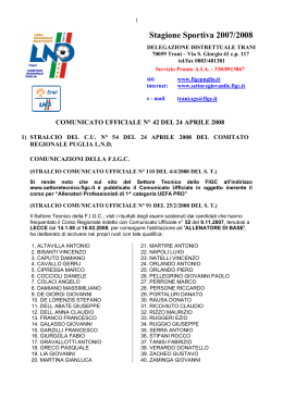 Stagione Sportiva 2007/2008 - FIGC