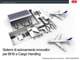 Sistemi di azionamento innovativi per BHS e Cargo Handling