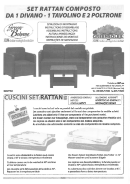 SET RATTAN COMPOSTO DA 1 DIVANO