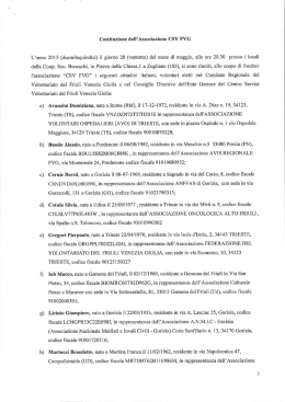 scarica l` atto costitutivo csv fvg