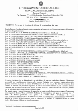 11° REGGIMENT ` BERSAGLIERI SERVIZIO AMMINISTRATIVO