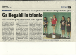 Gs Regaldi in trionfo - ASD Tennis Tavolo Novara