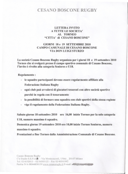 torneo di cesano boscone