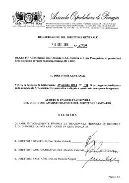 `-`-`9 SET. 2014 N&Eacute;. {299 - Azienda ospedaliera Perugia