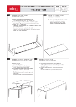 Istruzioni di montaggio