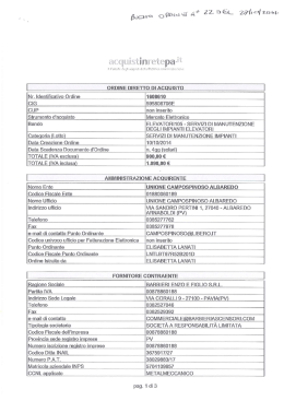 Buono ordine 22 - Unione Campospinoso Albaredo