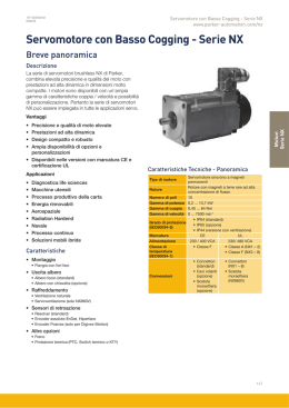 Servomotore con Basso Cogging - Serie NX