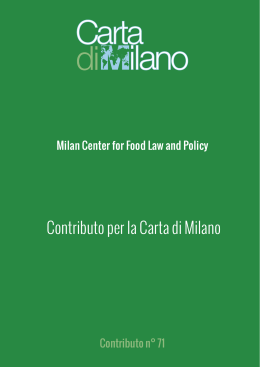 Milan Center for Food Law and Policy