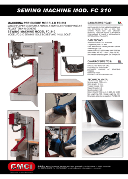 SEWING MACHINE MCD. FC 210