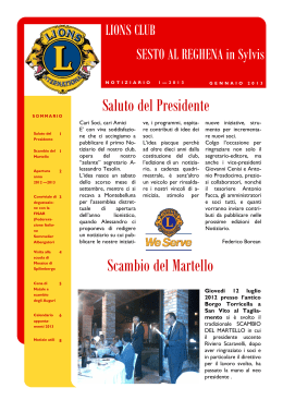 Notiziario LC SRS 1-2013