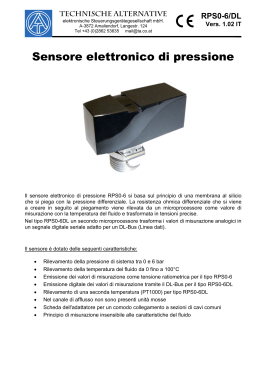 Sensore elettronico di pressione