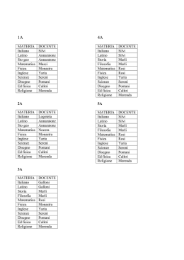 Consigli di classe 2014-2015
