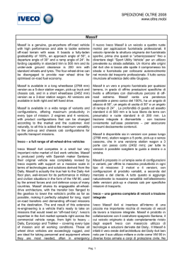 Scheda lavori Iveco di primo approntamento mezzi (eng