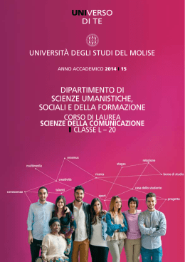 CORSO DI LAUREA IN SCIENZE DELLA COMUNICAZIONE