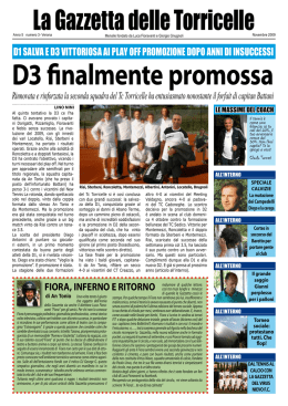Novembre 2009 - La Gazzetta delle Torricelle