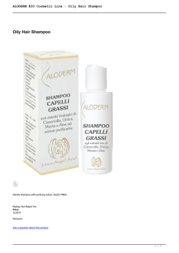 Shampoo capelli grassi BIO