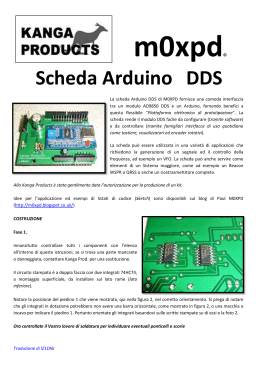 Scheda Arduino DDS