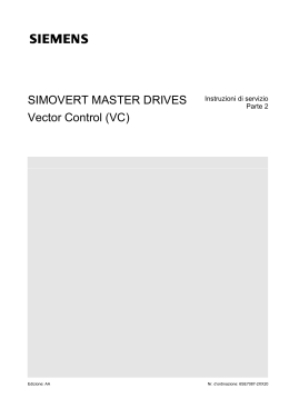 SIMOVERT MASTER DRIVES Vector Control (VC)