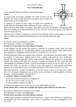 Via crucis &ndash; fede - Parrocchia di S. Bruno