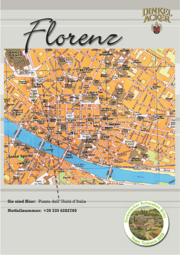 Sie sind Hier: Piazza dell` Unit&agrave; d`Italia Notfallnummer: +39 335