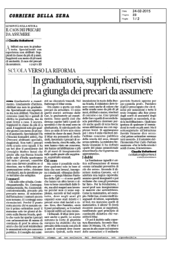 In graduatoria, supplenti, riservisti. La giungla dei precari da