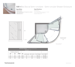 S40 »Box Doccia Semi-circolare - Semi