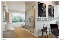 SLIDE / BOX DOCCIA CON ANTA SCORREVOLE