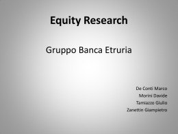 33. Equity Research - Project work Studenti (pdf, it, 1313 KB, 12/15/10)