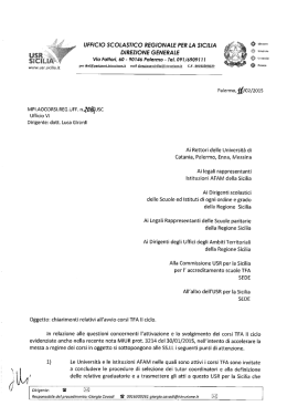 UFFICIO SCOLASTICO REGIONALE PER LA SICILIA