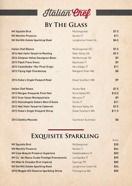 View Menu PDF - Italian Chef