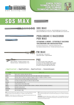 Scheda tecnica SDS MAX