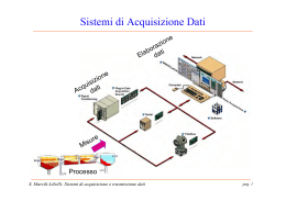 Sistemi di Acquisizione Dati - Dipartimento di Ingegneria dell