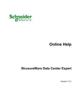 Online Help - StruxureWare for Data Centers Support