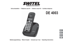 DE 4003 - Switel
