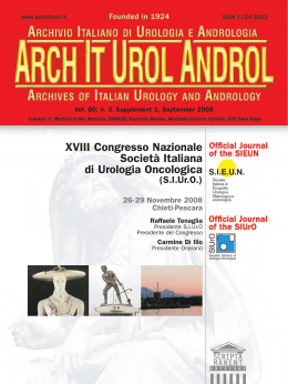 XVIII Congresso Nazionale Società Italiana di Urologia