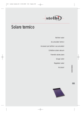Solare termico - Teknecoenergie