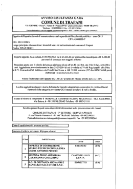 Risultanza gara del 17-04-14 lavori di manut incolumit&agrave; pubblica