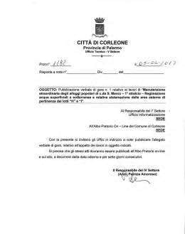 visualizza verbale - Comune di Corleone