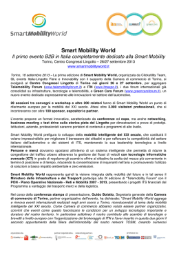 SmartMobilityWorld - Confindustria Piemonte