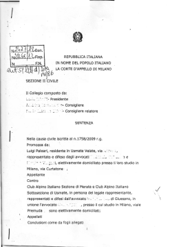 Sentenza Milano Completa