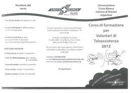 Corso teleassistenza 2012