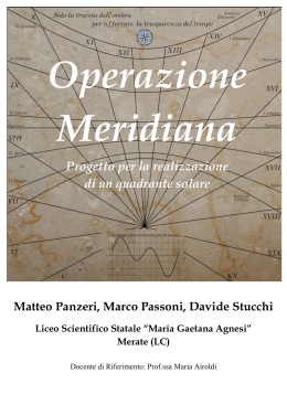 Operazione Meridiana - Politecnico di Milano