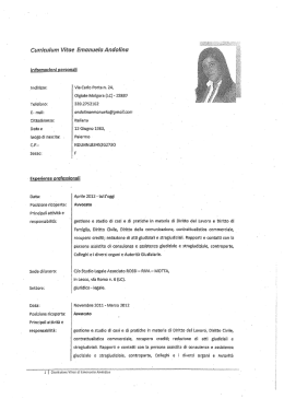 curriculum - Comune di Olgiate Molgora