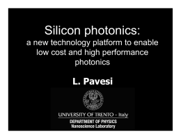 Silicon photonics: