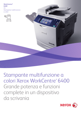 Stampante multifunzione a colori Xerox WorkCentre® 6400 Grande