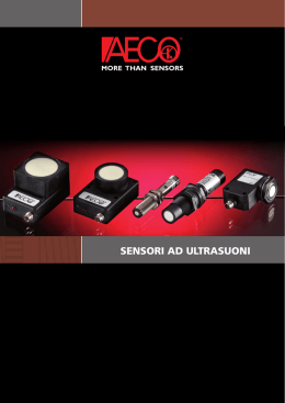 SENSORI AD ULTRASUONI