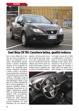 Seat Ibiza CR TDI: Carattere latino, qualità tedesca