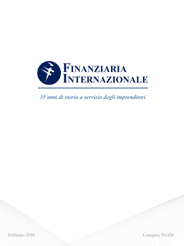 company profile - finanziaria internazionale securitisation