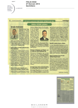 ITALIA OGGI